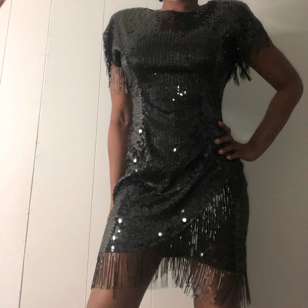 Vintage sequin beaded dress - Picture 1 of 5